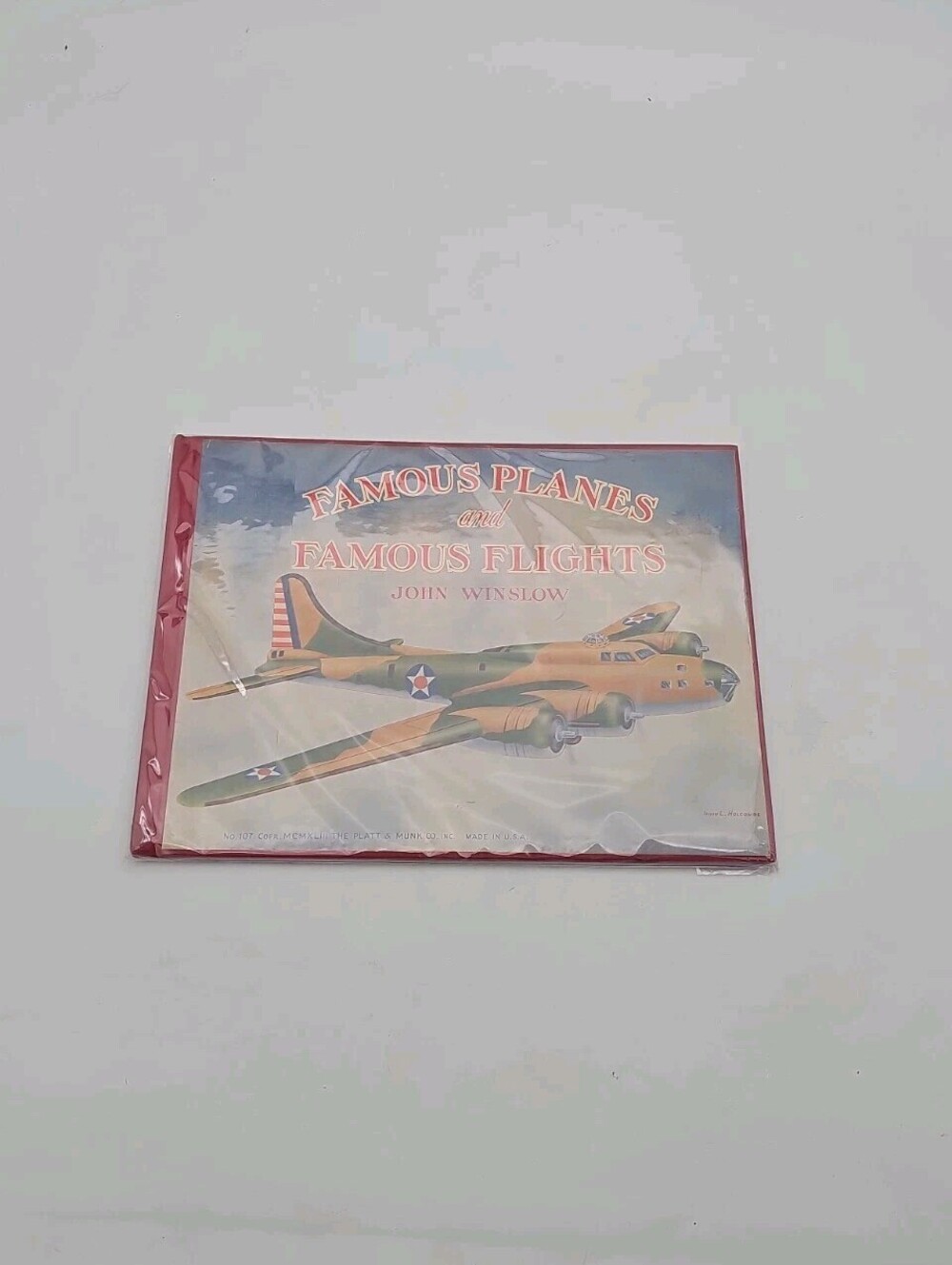 1943 Famous Planes and Famous Flights Book by John Winslow- Great Illustrations